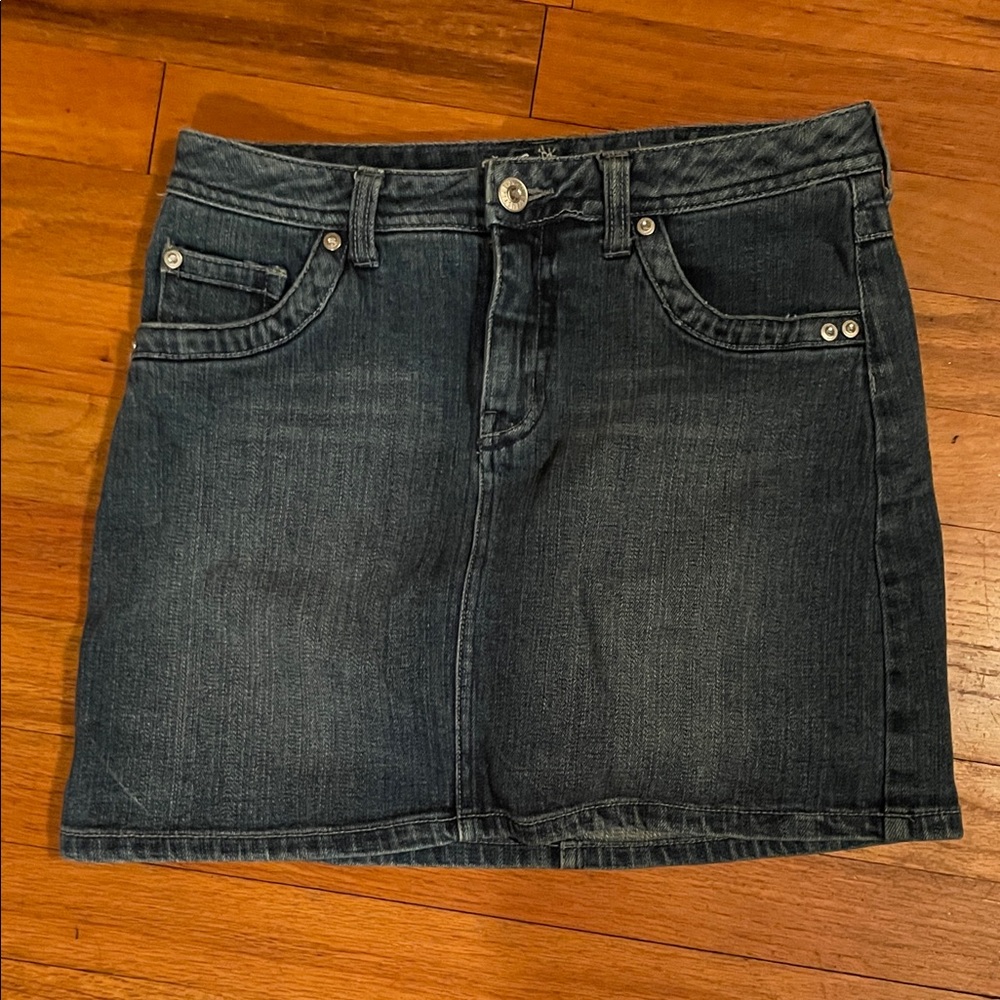 Justice Dark Blue Denim Skirt